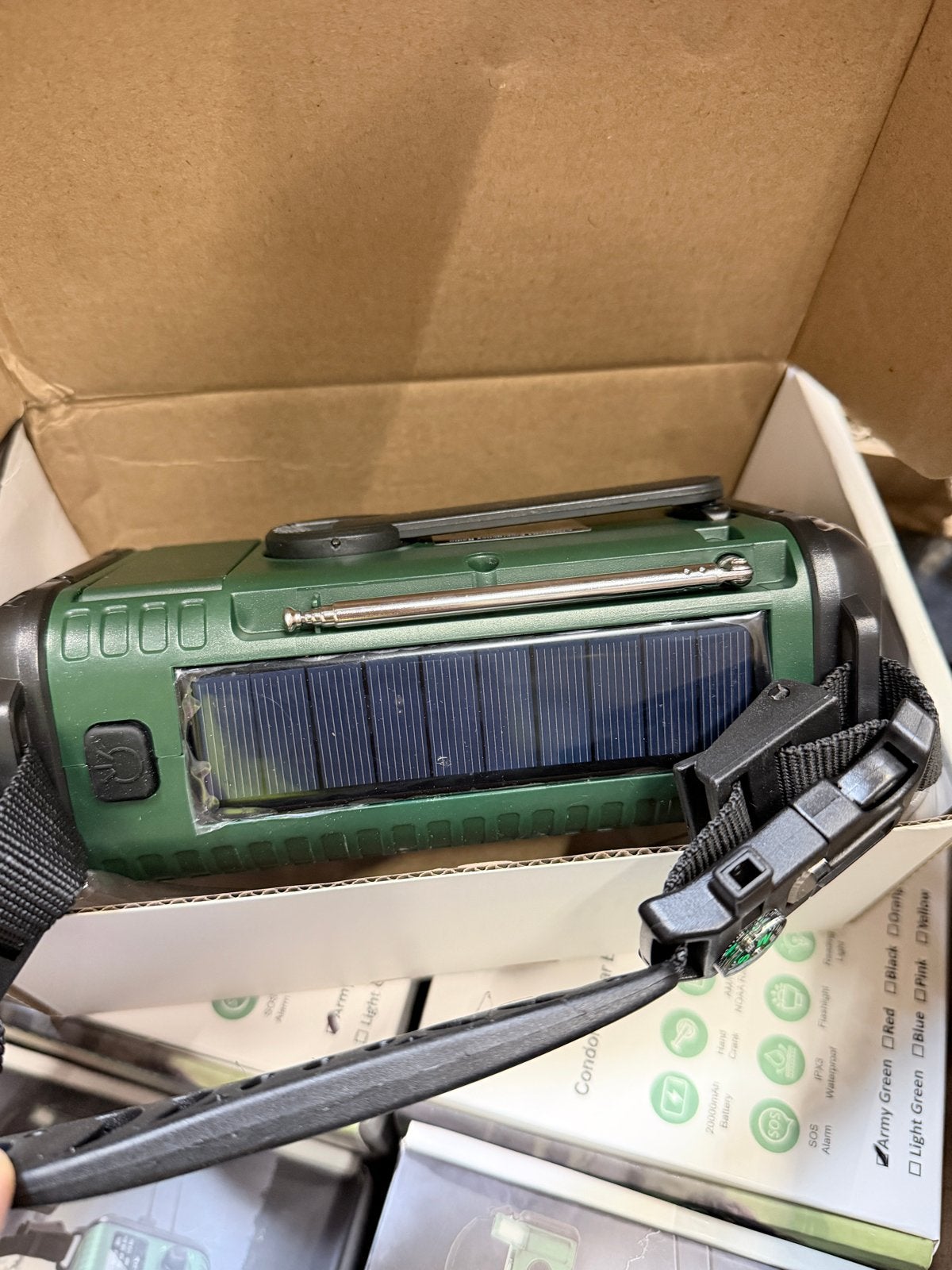 Condor 1 Solar Noodweerradio - Groen, Ophalen of Verzenden, Nieuw, Wereldontvanger