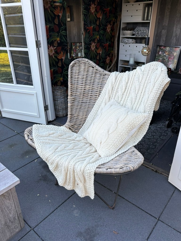 Rotan vlinderstoel, Ophalen, Gebruikt