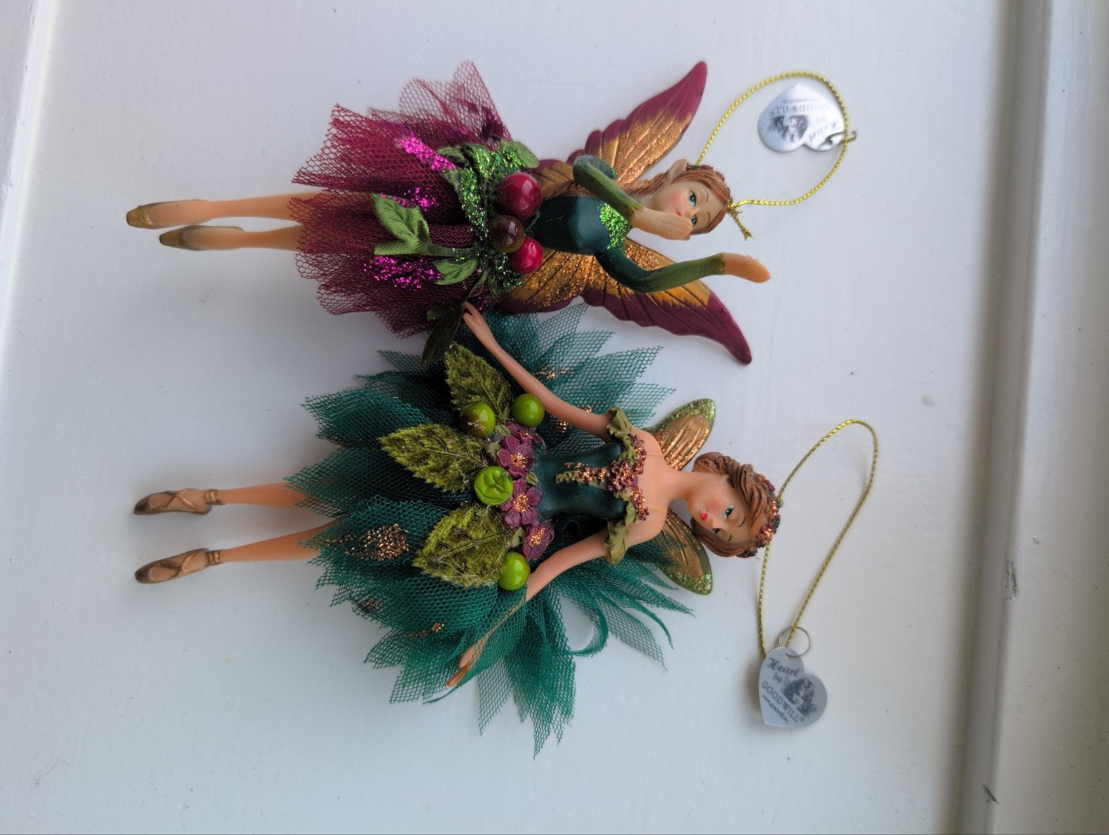 Set van 2 decoratieve elfjes/feeën, Ophalen of Verzenden, Zo goed als nieuw