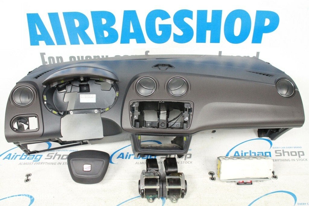 Airbag set Dashboard zwart/bruin navi Seat Ibiza (2008-2015)