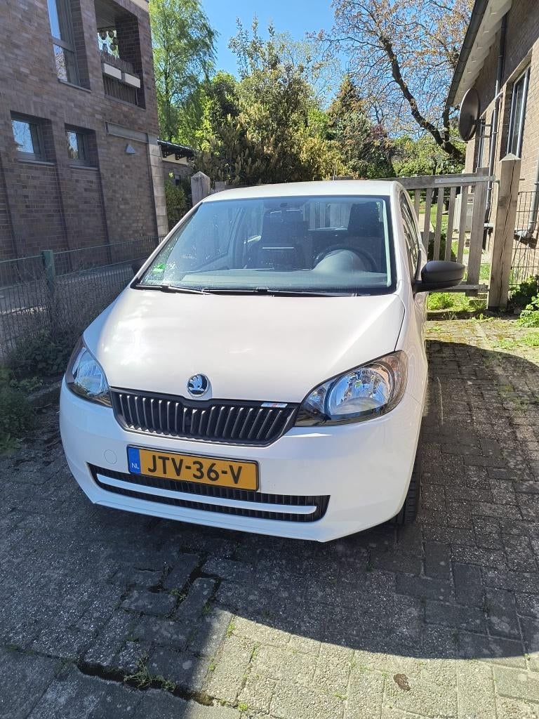 Skoda Citigo 1.0 T 44KW 3D 2015 Wit, Auto's, Voorwielaandrijving, 4 stoelen, Wit, Handgeschakeld