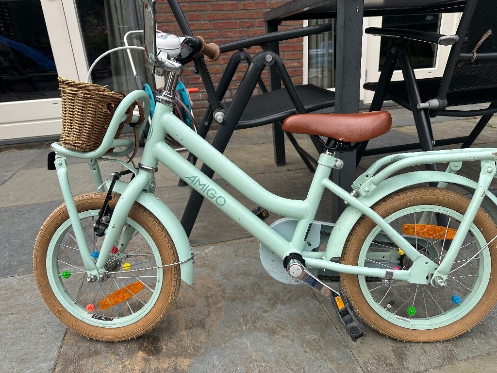 Meisjesfiets 14 inch, Ophalen, Terugtraprem, Gebruikt, 14 inch of minder