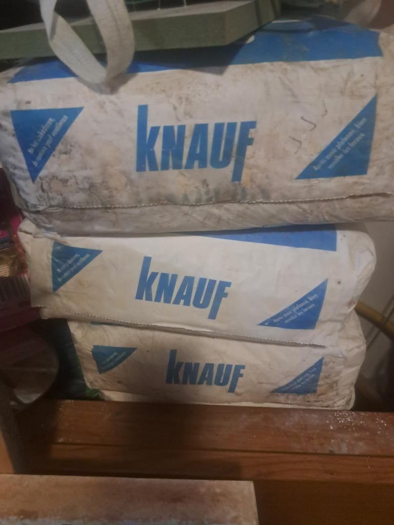 9 zakken knauf MP 75  25 kg, Ophalen, Nieuw, Overige typen