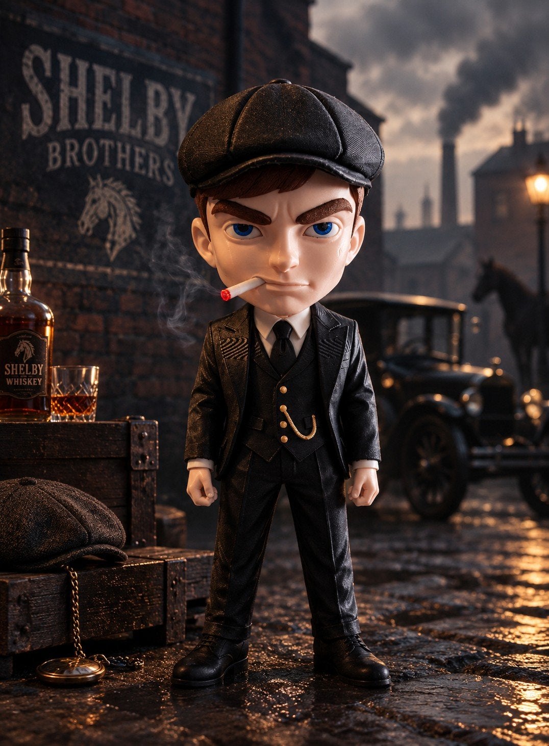 Thomas Shelby & John Wick Beeldje - Custom 3D Desk Display, Ophalen of Verzenden, Nieuw