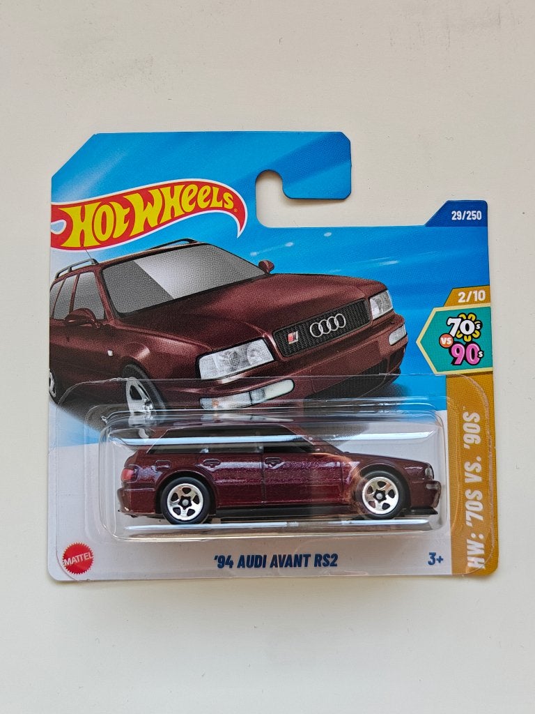 Hot Wheels '94 Audi Avant RS2 Bruin HW: 70's VS 90's, Ophalen of Verzenden, Nieuw, Auto