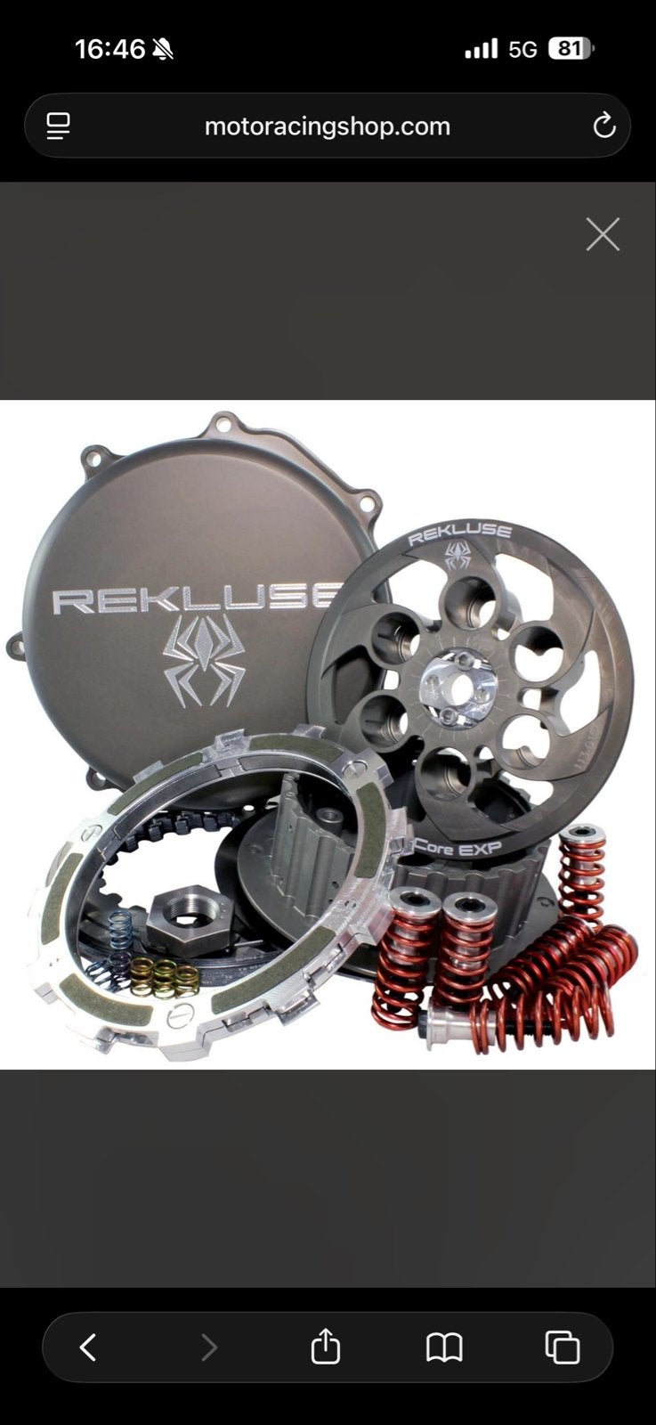 Rekluse Automatische Koppeling Yamaha 125, Ophalen, Gebruikt