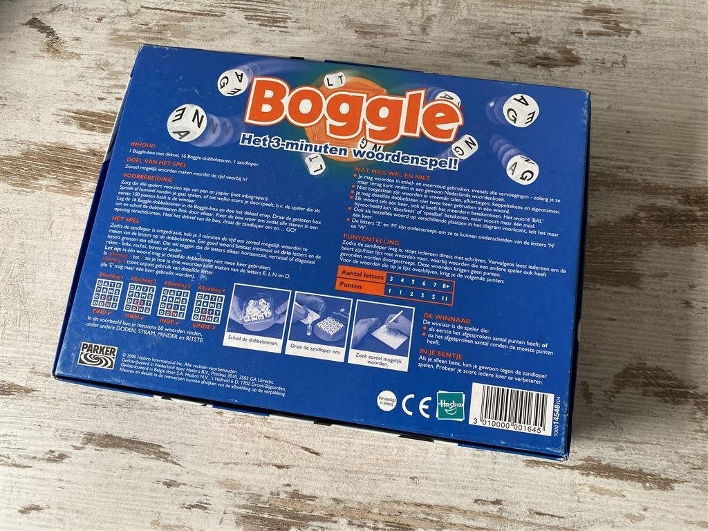 Boggle het 3-minuten woordenspel! parker [s250], Hobby en Vrije tijd, Verzenden, Zo goed als nieuw