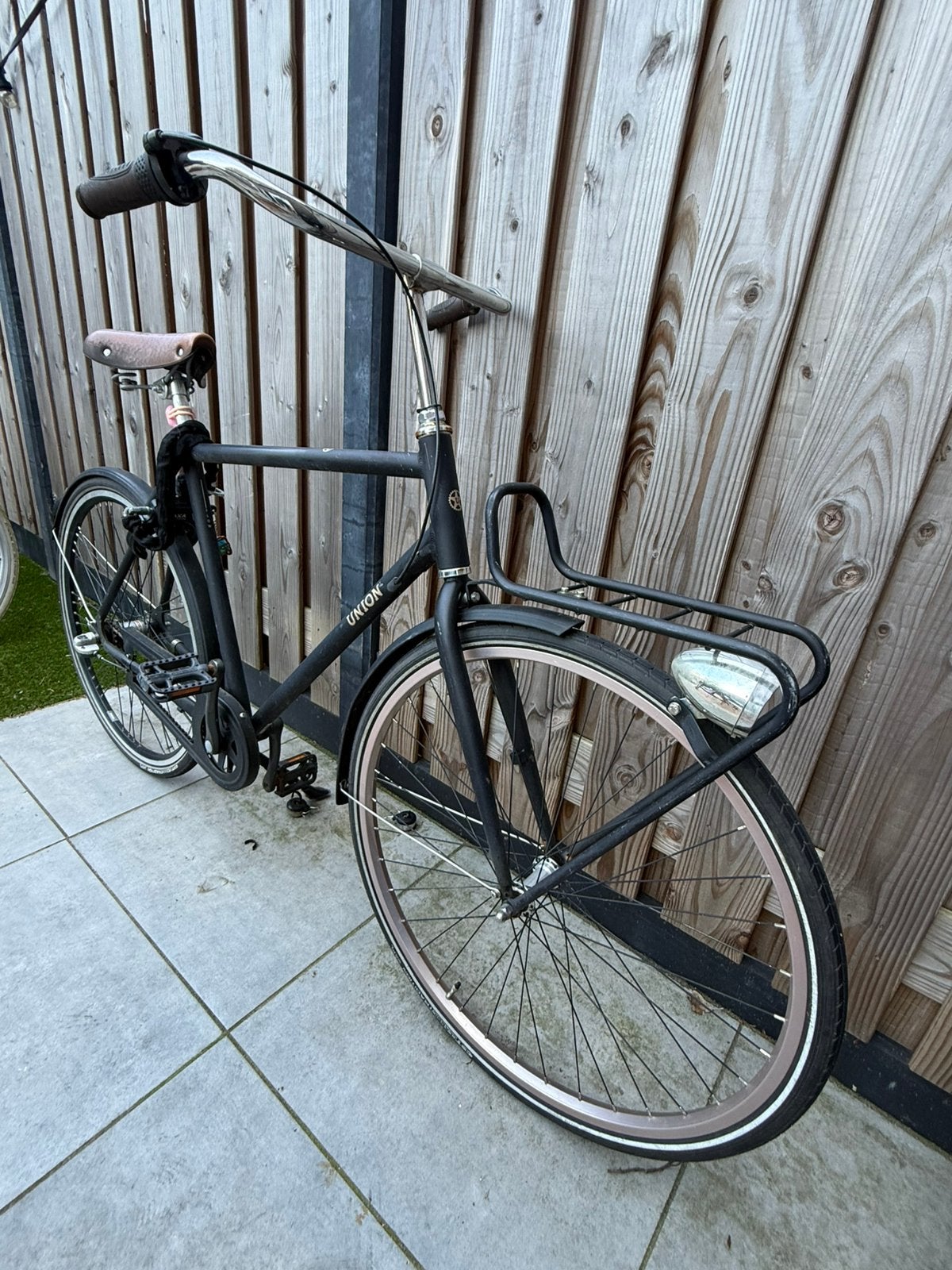 Union Flow herenfiets, Fietsen en Brommers, Terugtraprem, Gebruikt, Versnellingen, 53 tot 57 cm