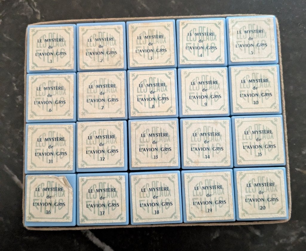 Tintin kuifje Zwarte Rots film fixes 35 mm toverlantaarn, Ophalen of Verzenden, Kuifje, Zo goed als nieuw, Beeldje of Figuurtje