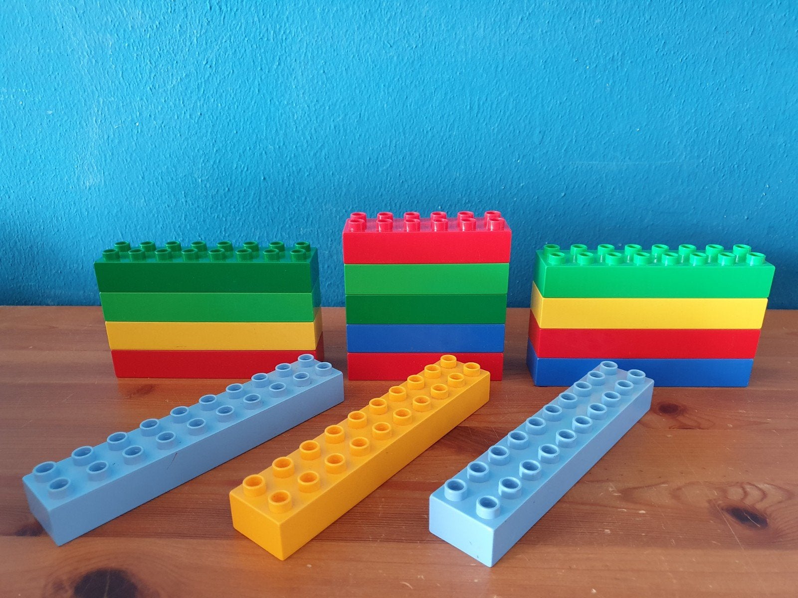 Duplo partijtje lange stenen balk blokken, Kinderen en Baby's, Speelgoed | Duplo en Lego, Ophalen of Verzenden, Gebruikt, Duplo