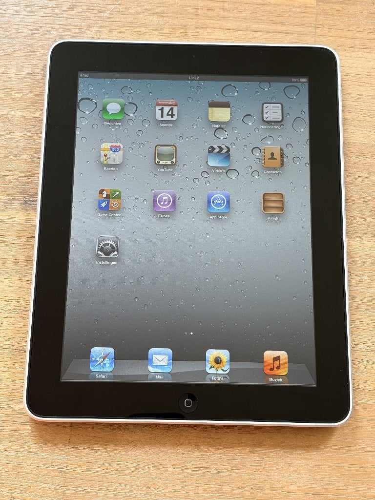 Nette Apple iPad 1 (2010) 16 GB met oplader en snoer, 9 inch, Gebruikt, Apple iPad, Ophalen of Verzenden