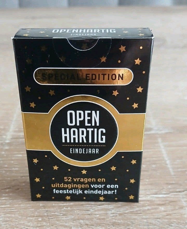 Openhartig Eindejaar Special Edition Kaartspel open Hartig, Hobby en Vrije tijd, Vijf spelers of meer, Ophalen of Verzenden, Nieuw