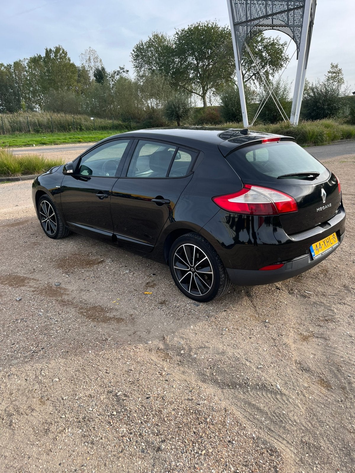 Renault Mégane TCE 130 Hatchback 2012 Zwart, Auto's, Voorwielaandrijving, Stof, 4 cilinders, 635 kg