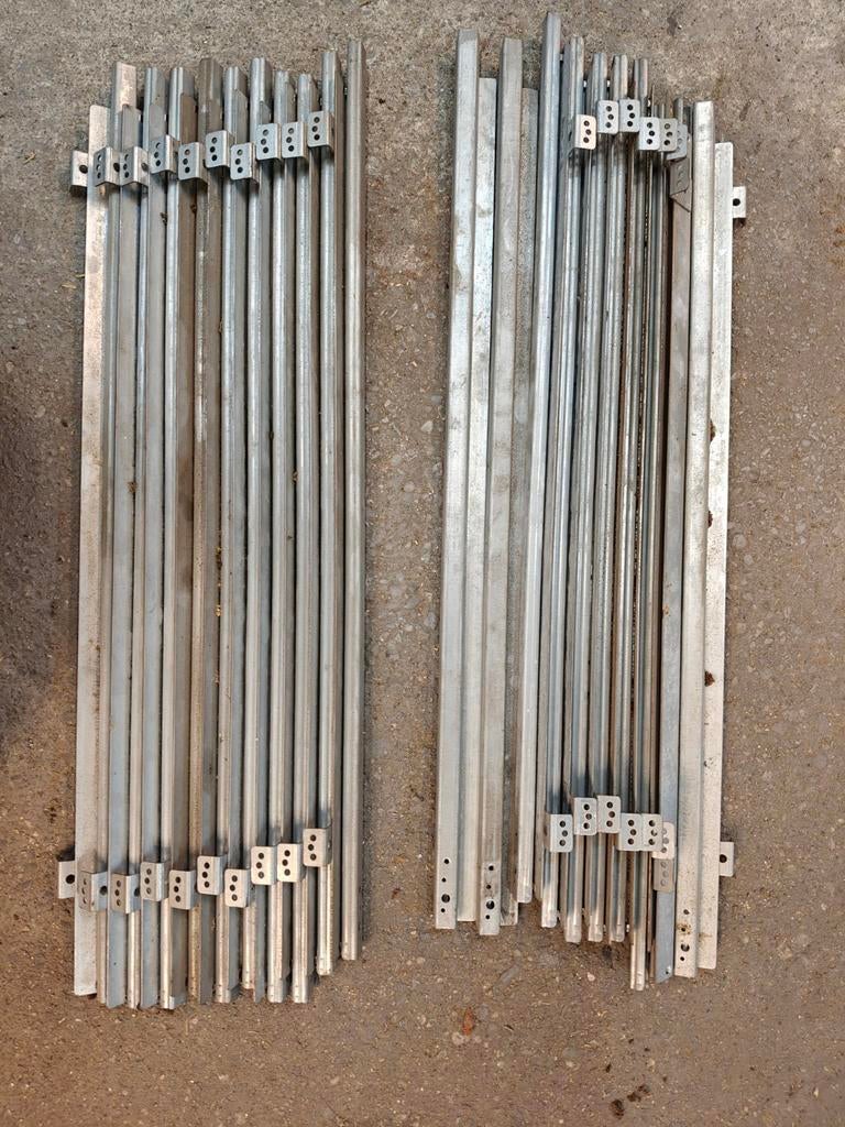 Ladgeleiders 60 cm 10 sets, Ophalen