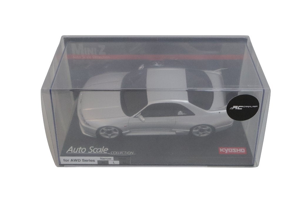 Kyosho Autoscale Mini-Z Skyline GT-R R33 Nismo Silver, Hobby en Vrije tijd, Verzenden, Nieuw, Overige schalen, Auto onroad