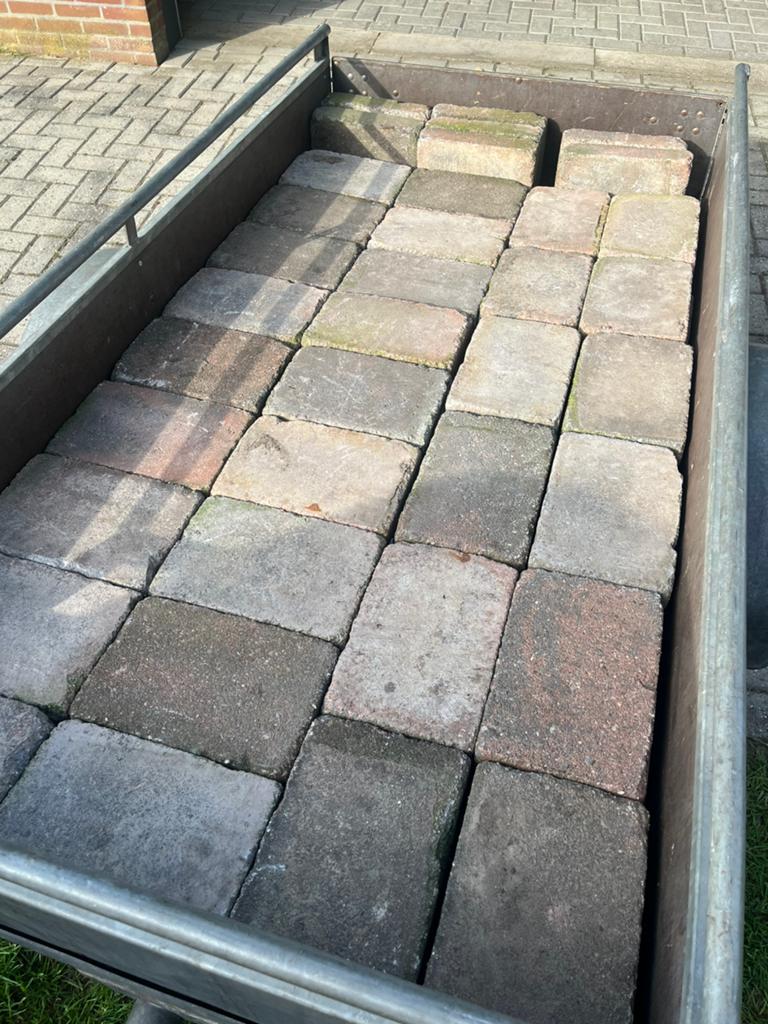 Tuintegels 20x30 cm, Tuin en Terras, Ophalen, Zo goed als nieuw, Beton, Terrastegels
