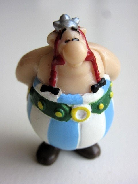 Kleine Plastoy figuurtjes Obelix 1999 - Stripfiguur Asterix, Ophalen of Verzenden, Asterix en Obelix, Zo goed als nieuw, Beeldje of Figuurtje
