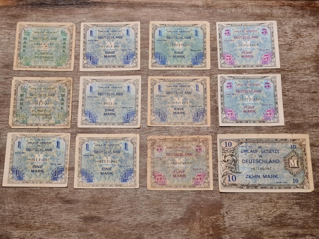 Set Duitse biljetten Tweede Wereldoorlog, Verzamelen, Ophalen of Verzenden, Overige soorten, Duitsland