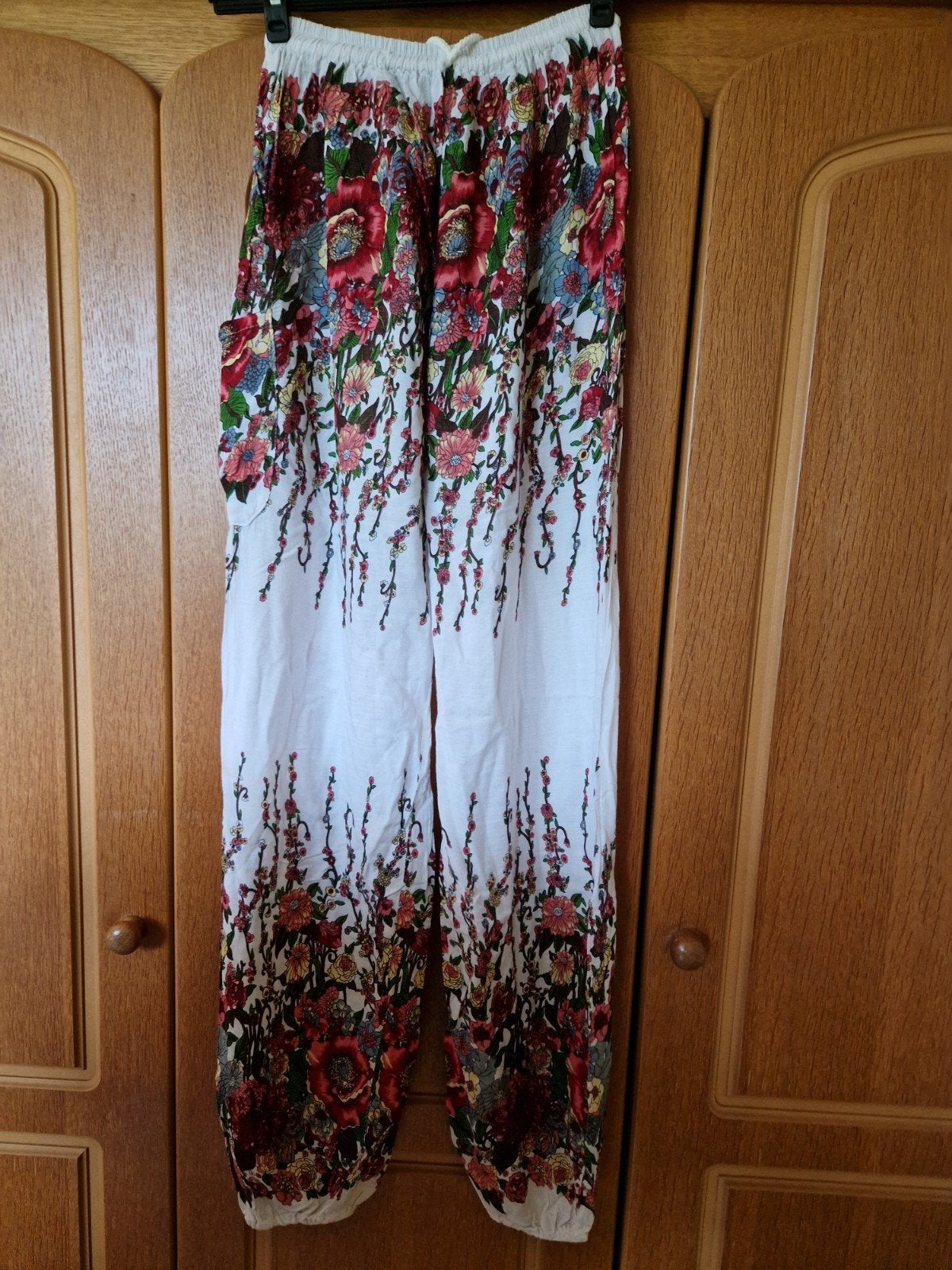 Bloemenprint Harembroek - Comfortabel & Stijlvol, Kleding | Dames, Wit, Ophalen of Verzenden, Onbekend, Lang