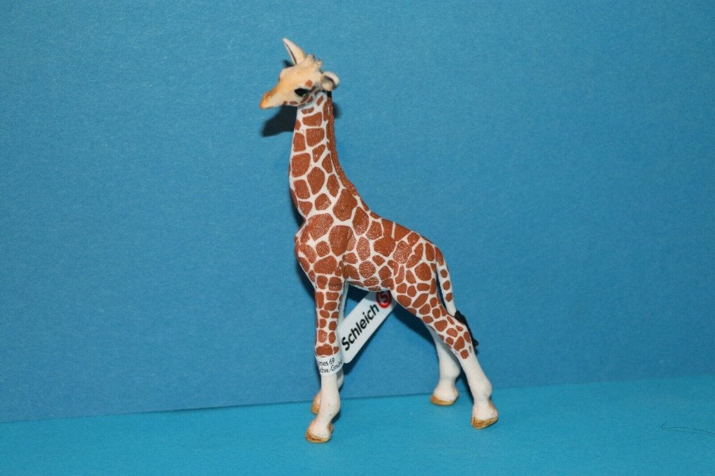 Schleich 14751 giraffe jong, dierfiguur, Verzamelen, Dierenverzamelingen, Verzenden, Zo goed als nieuw, Wild dier, Beeldje of Figuurtje