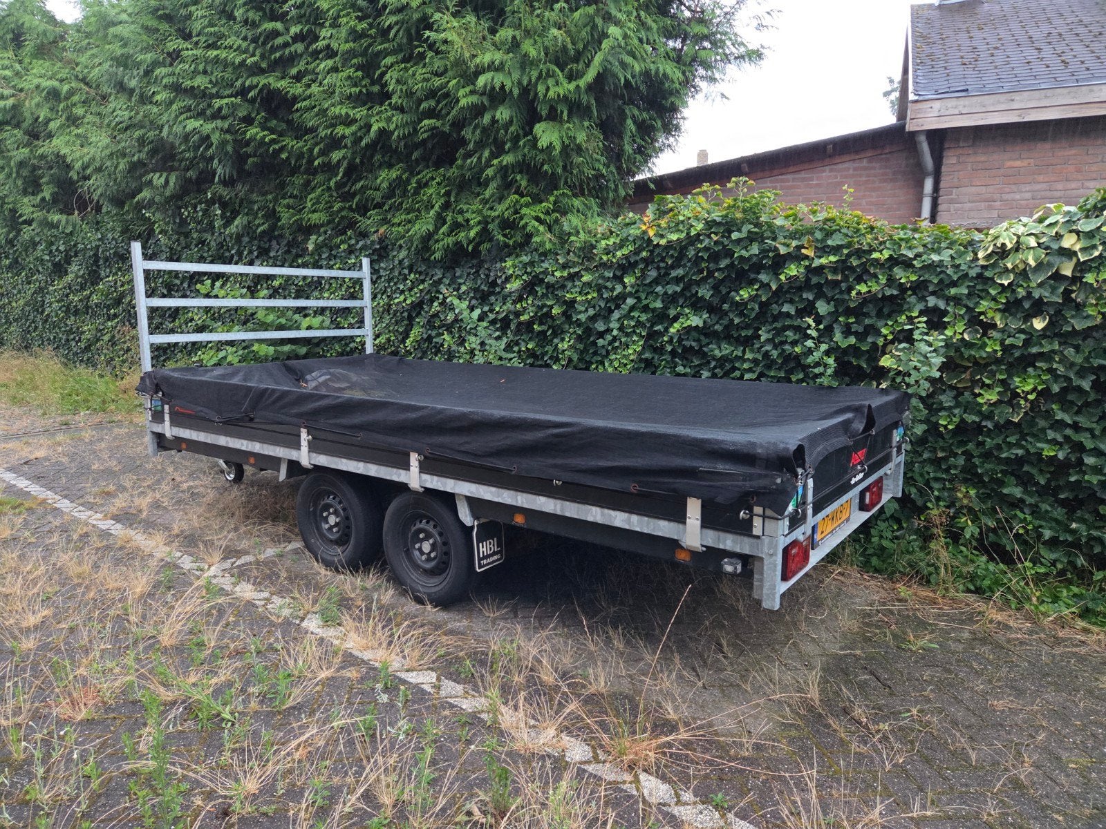 Aanhanger assemes Black edition met disselbak 180x400 cm, Auto diversen, Aanhangers en Bagagewagens, Ophalen