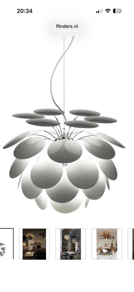 Design hanglamp MARSET DISCOCO 68 cm, Ophalen, Zo goed als nieuw, Modern Design, Minder dan 50 cm