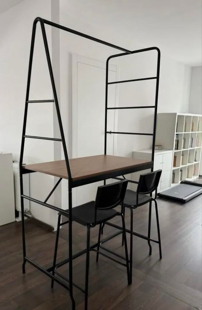 IKEA Bartafel met 2 stoelen - Moet weg !, Huis en Inrichting, Tafels | Statafels, Ophalen of Verzenden, Zo goed als nieuw