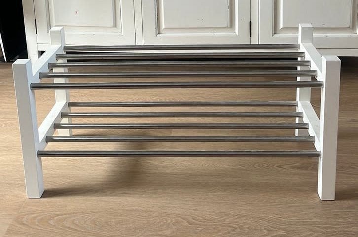 IKEA TJUSIG schoenenrek – wit, Ophalen, Zo goed als nieuw