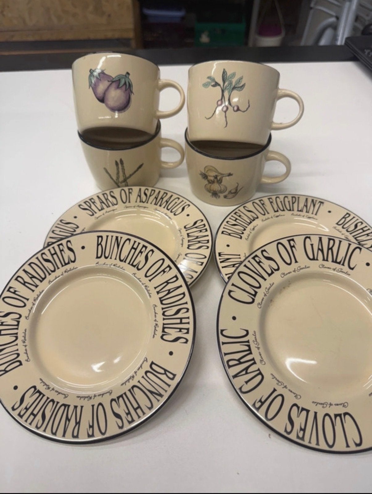 Vintage Treasures for the Table servies - Groenten, Gebruikt, Overige merken, Keramiek, Vintage