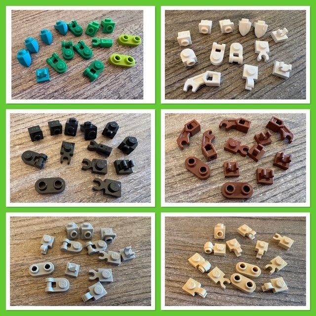 lego 1x1 div. klemmetjes, div. kleuren  (zie foto's), Ophalen of Verzenden, Zo goed als nieuw, Accessoire, Lego