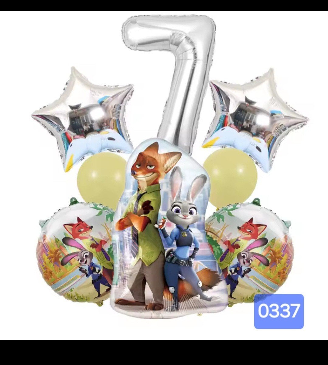 GRATIS VERZENDING Zootropolis/Zootopia Folie Ballonnen, Hobby en Vrije tijd, Feestartikelen, Nieuw, Versiering, Film of Tv, Ophalen of Verzenden