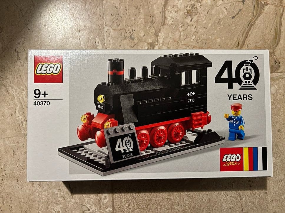 Lego 40370 Trein 40 jaar LEGO Treinen Jubileumset, Overige thema's, Lego, Nieuw, Ophalen of Verzenden