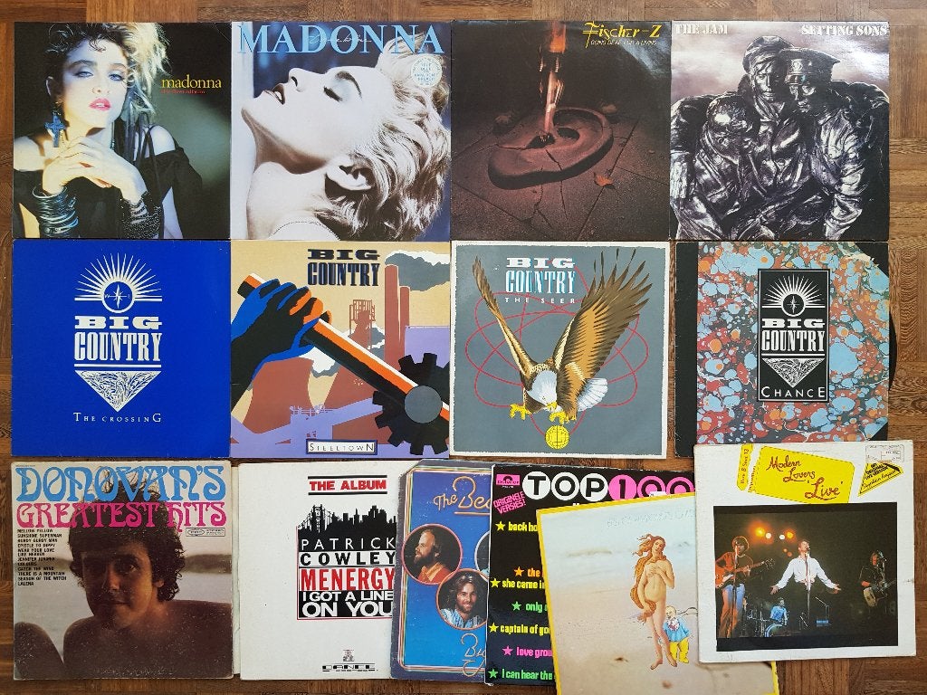 vinyl LP 14X madonna,the jam,big country partij/verzameling, Verzenden, Gebruikt, 12 inch, LP