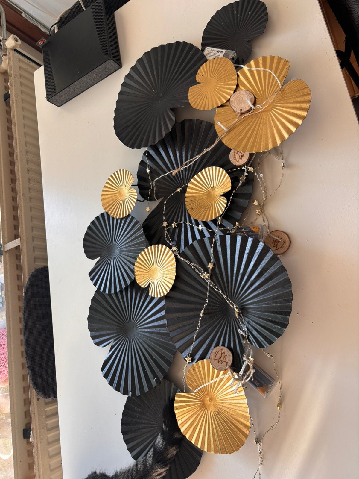 Muur decoratie met lampjes, Ophalen, Gebruikt