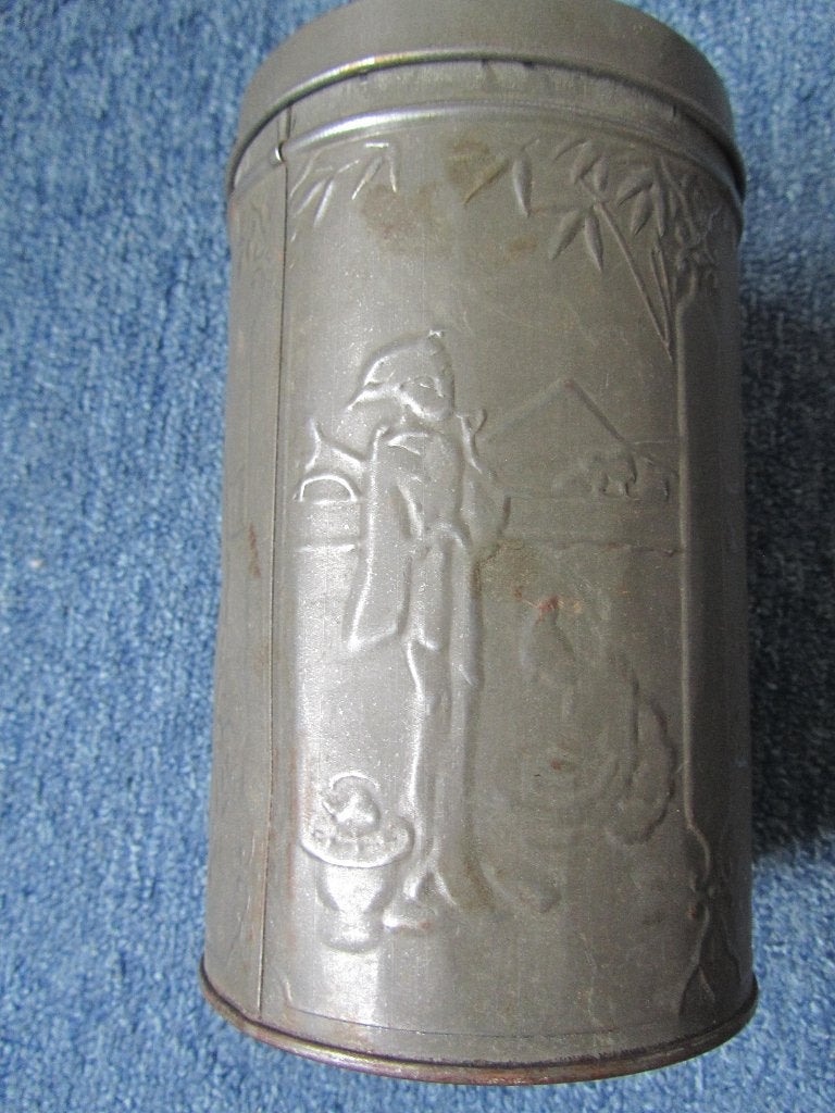 Oud Blik, ca 100 jr. Art Nouveau, Sperwerverbond, Verzamelen, Blikken, Ophalen of Verzenden, Gebruikt, Overige