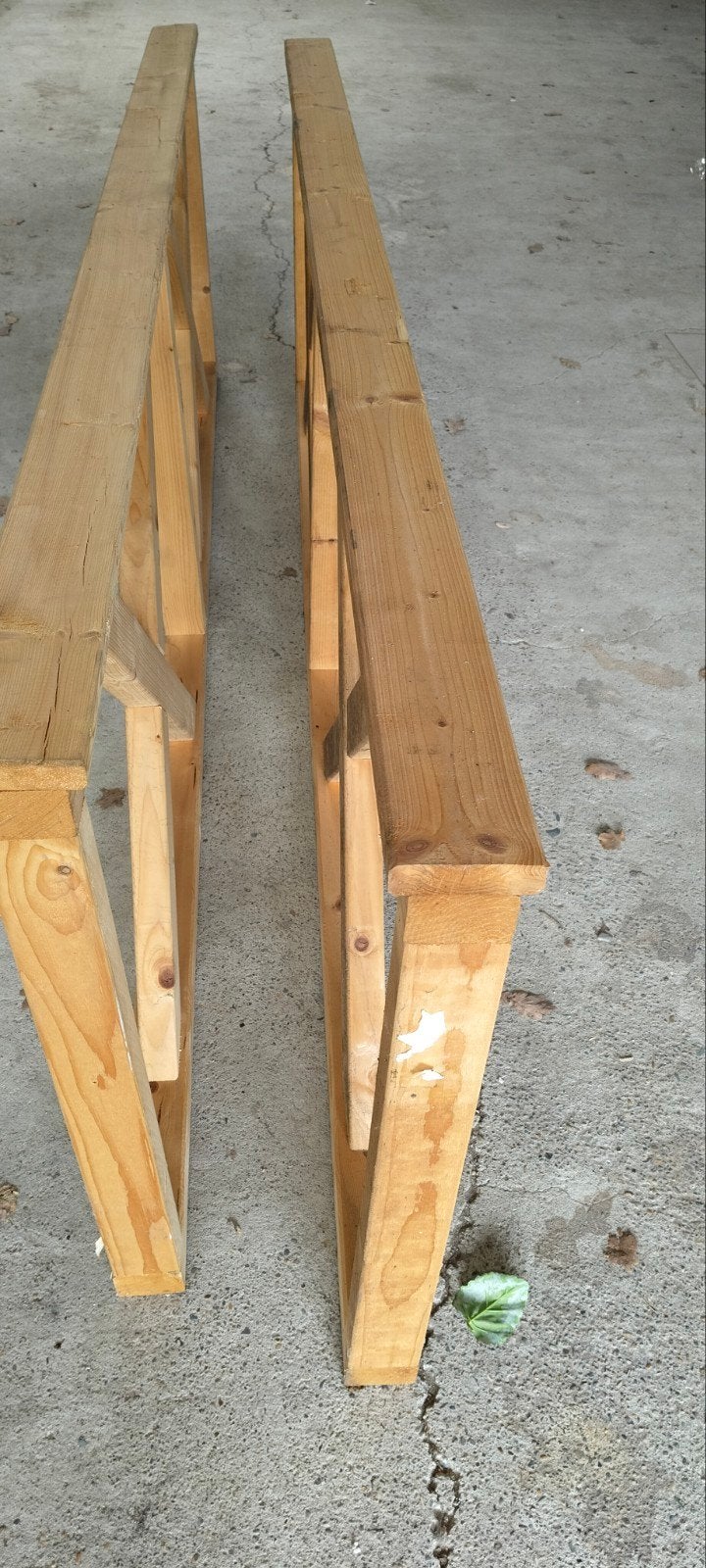 2x Ongebruikt Tuinhek Geïmpregneerd Hout - 288x73x10cm, Tuin en Terras, Ophalen