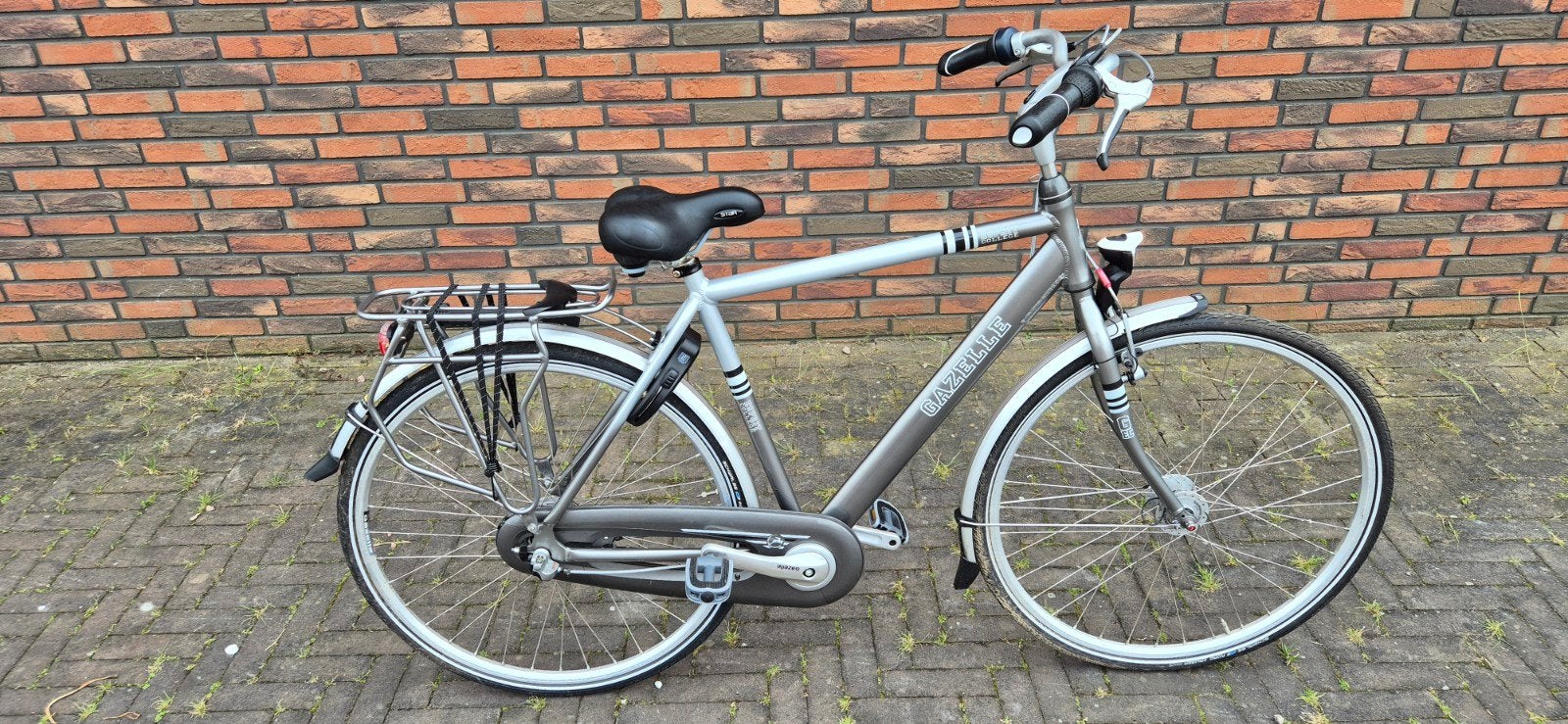 Gazelle herenfiets, Fietsen en Brommers, Fietsen | Dames | Damesfietsen, Versnellingen, Zo goed als nieuw, Gazelle, 56 cm of meer