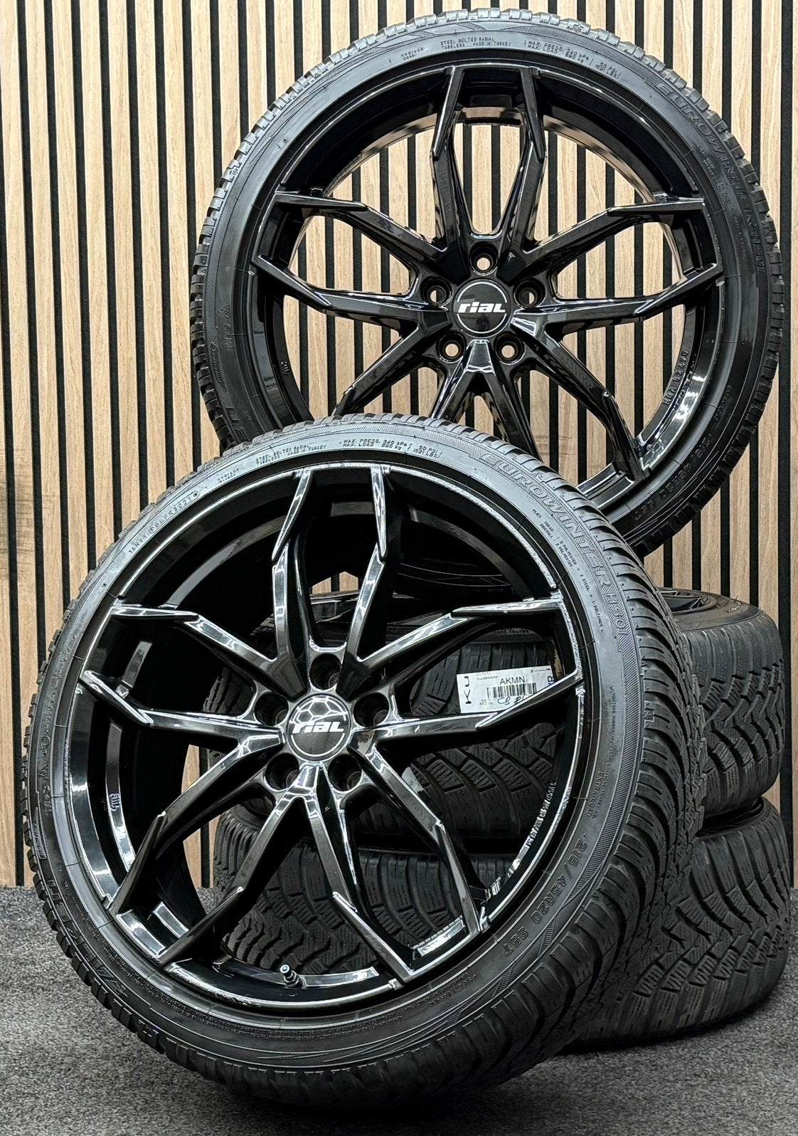 20 inch Rial Lucca - VW ID.3 ID3 5x112 ET45 Falken 215/45/20, Ophalen, 215 mm, ., Banden en Velgen