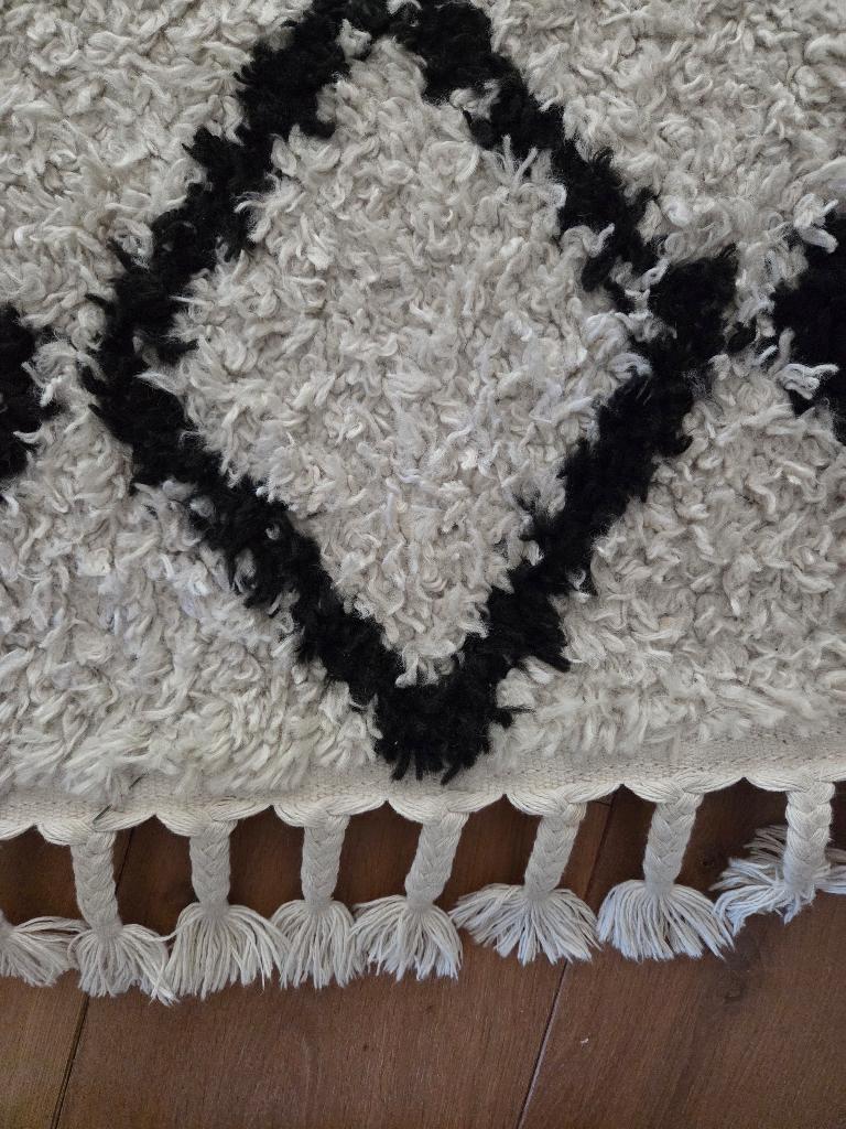 Vloerkleed, Huis en Inrichting, Stoffering | Tapijten en Kleden, Ophalen, Gebruikt, 150 tot 200 cm, Crème