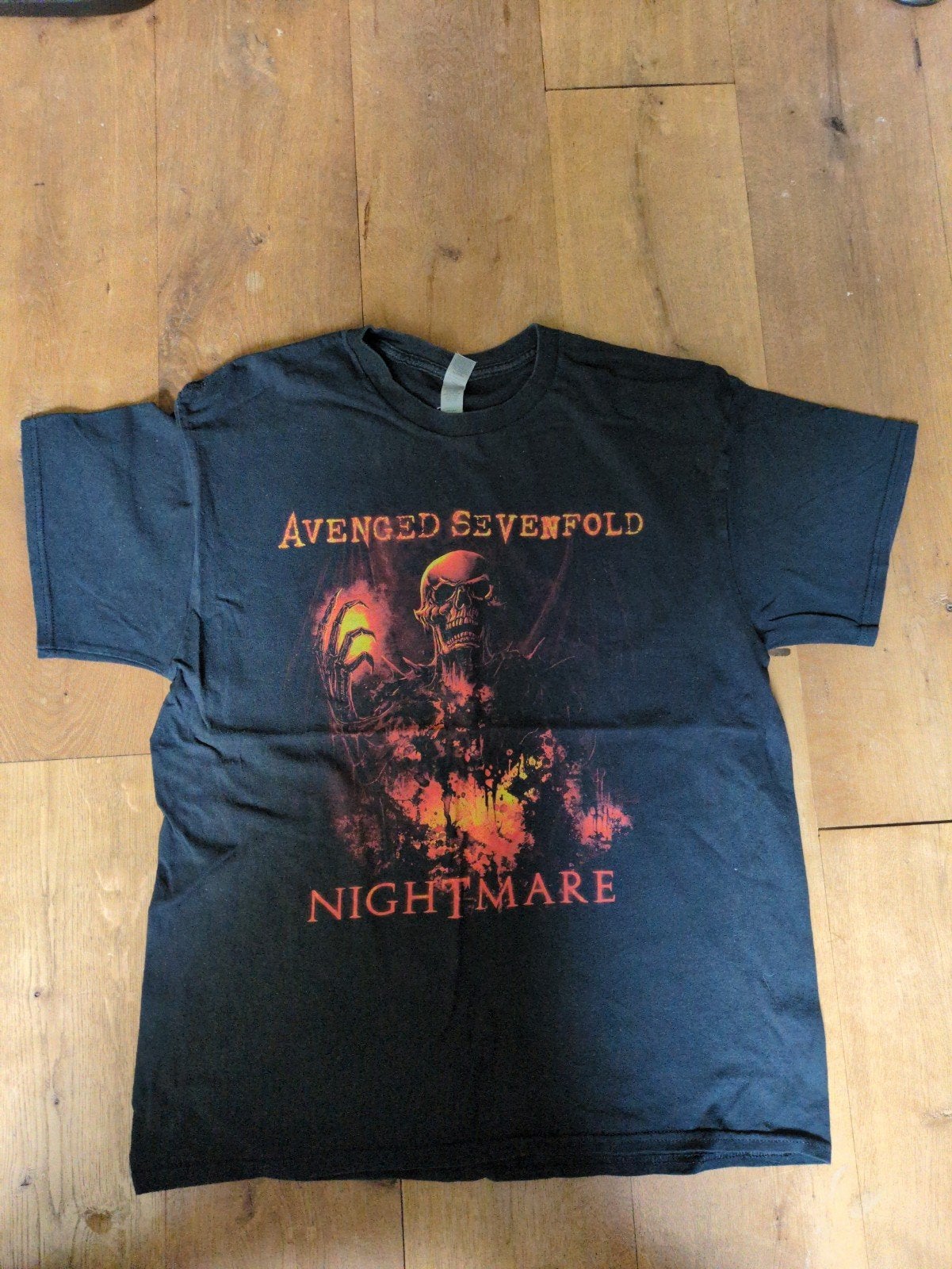 t-shirt avenged sevenfold, Ophalen of Verzenden, Zwart