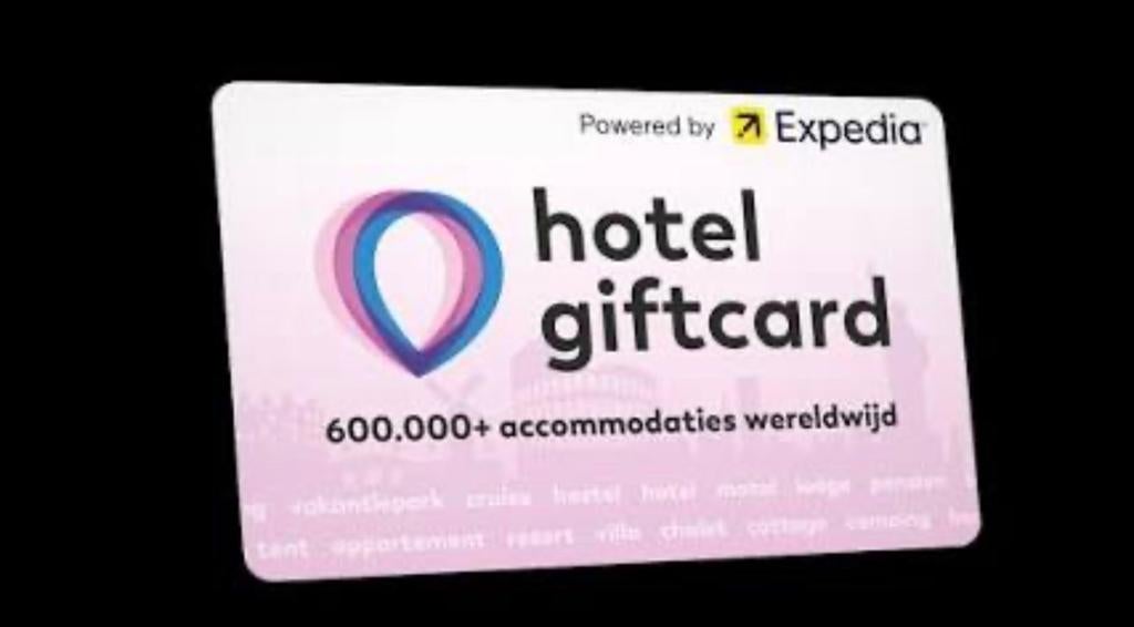 Hotelgiftcard 750,-, Twee personen, Cadeaubon