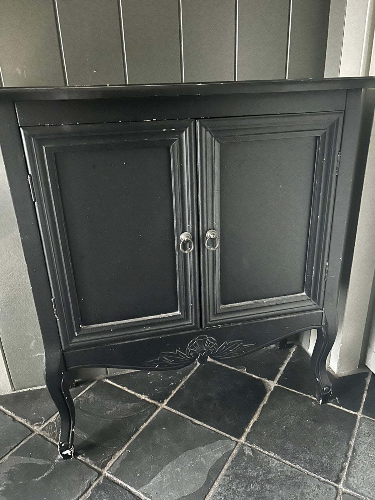 Leuk zwart kastje, Huis en Inrichting, Kasten | Dressoirs, Ophalen of Verzenden, Zo goed als nieuw, 25 tot 50 cm, 50 tot 100 cm