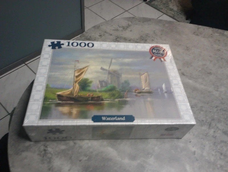 Nieuwe puzzel 1000 stukjes waterland, Ophalen of Verzenden, 500 t/m 1500 stukjes, Nieuw
