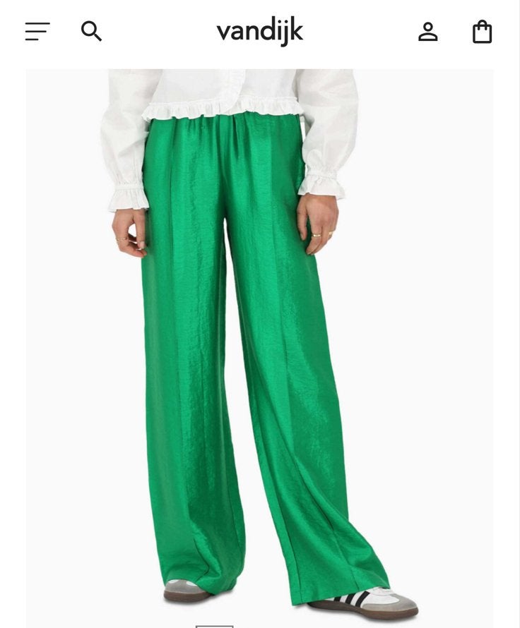 Nieuwe My Jewellery Wide Leg Broek met Pintucks Groen, Ophalen of Verzenden, Nieuw, Groen, Lang