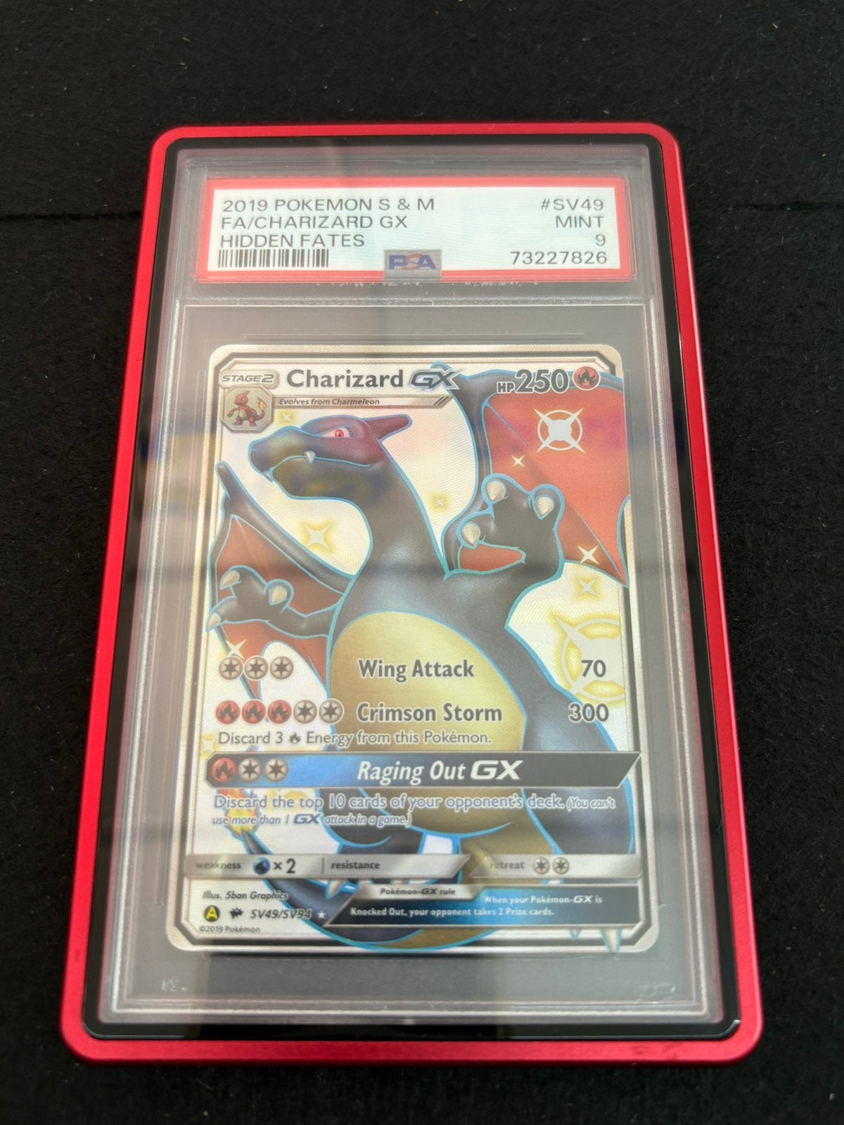 Charizard GX SV49 psa 9, Ophalen of Verzenden, Zo goed als nieuw