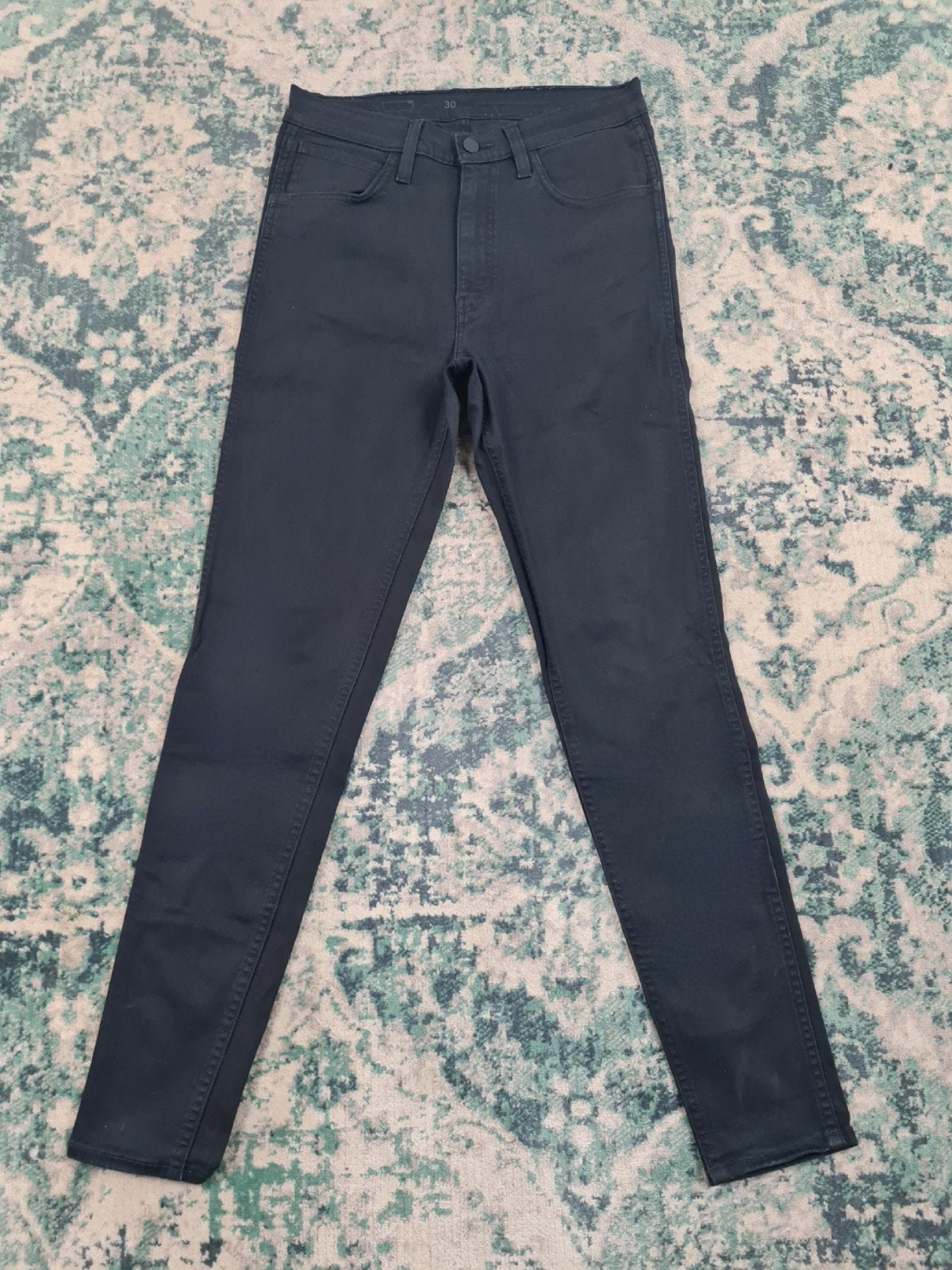 Levi's High-waist skinny fit W30 L30 Dames stretch Tulsi3030, Legging, Zwart, Maat 40/42 (M), Ophalen of Verzenden