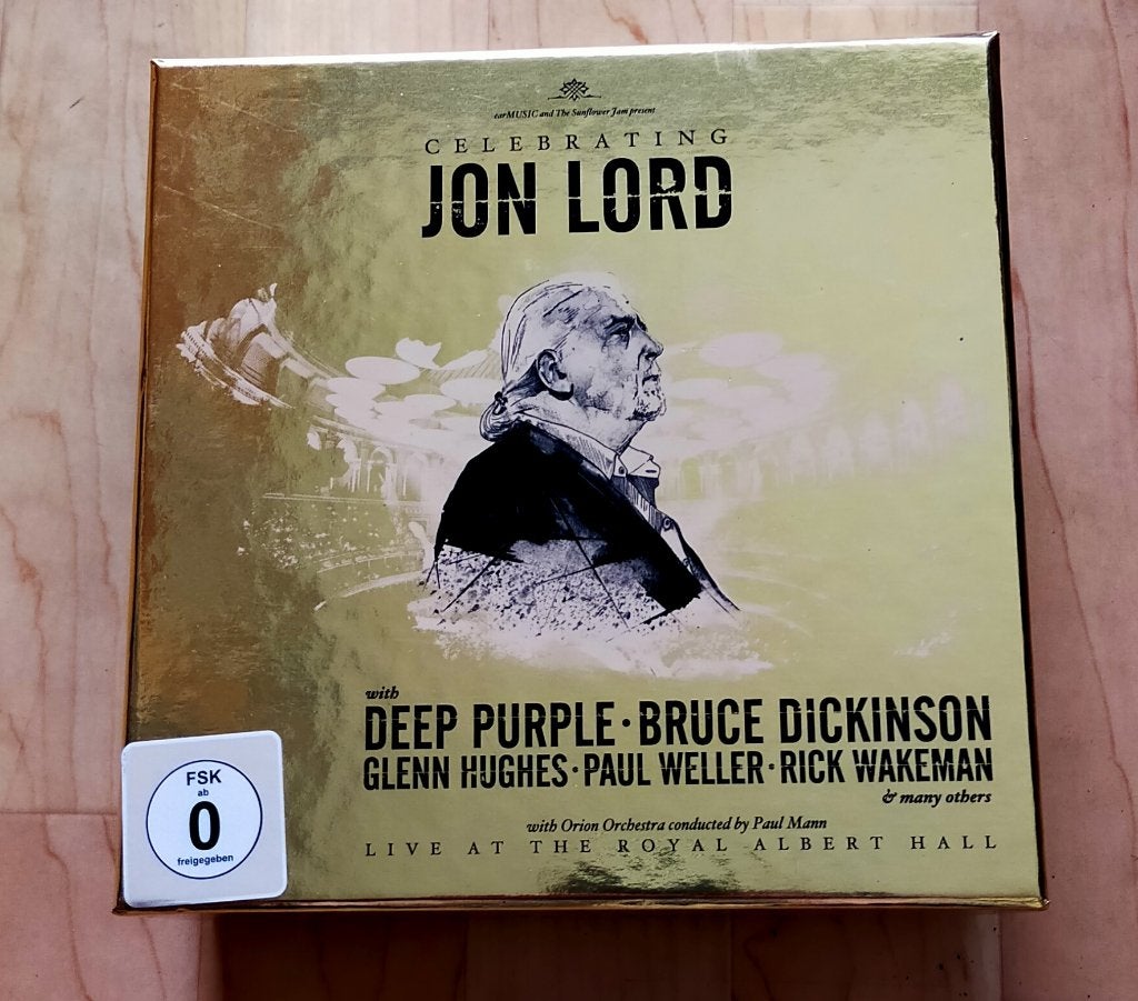 Jon Lord - Celebrating 3CD + Blu-ray + 2x 7" Box + T-Shirt, Ophalen of Verzenden, Gebruikt, Progressive Rock