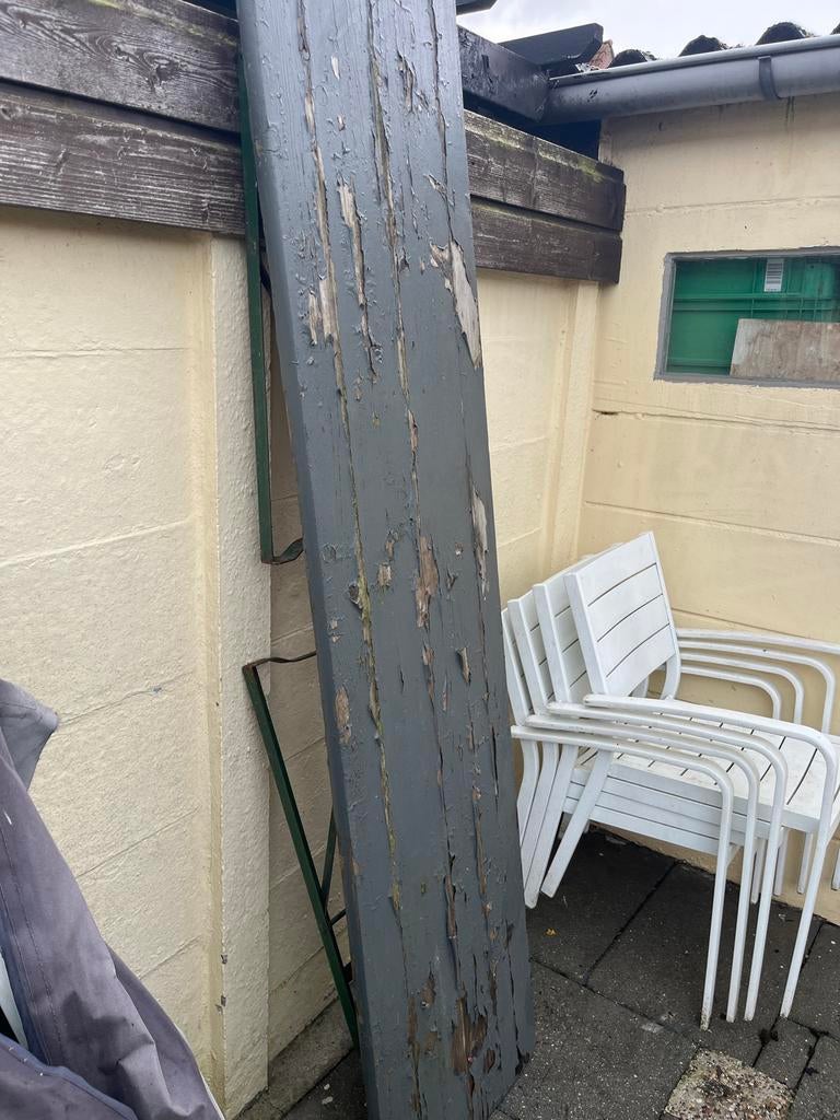 Gratis biertafel - opknapper, Tuin en Terras, Ophalen, Gebruikt, Rechthoekig, Hout