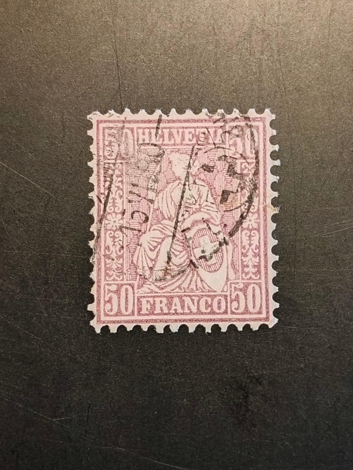 Switzerland 50 franco 1867/81, Michel 35b, Ophalen of Verzenden