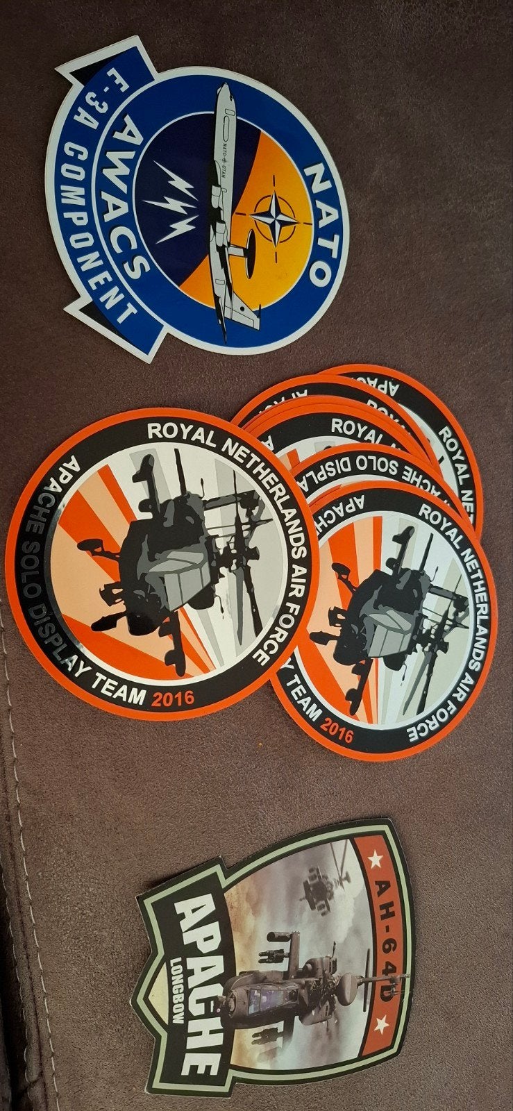 Unieke Apache en NATO AWACS stickers - 11 stuks, Ophalen of Verzenden